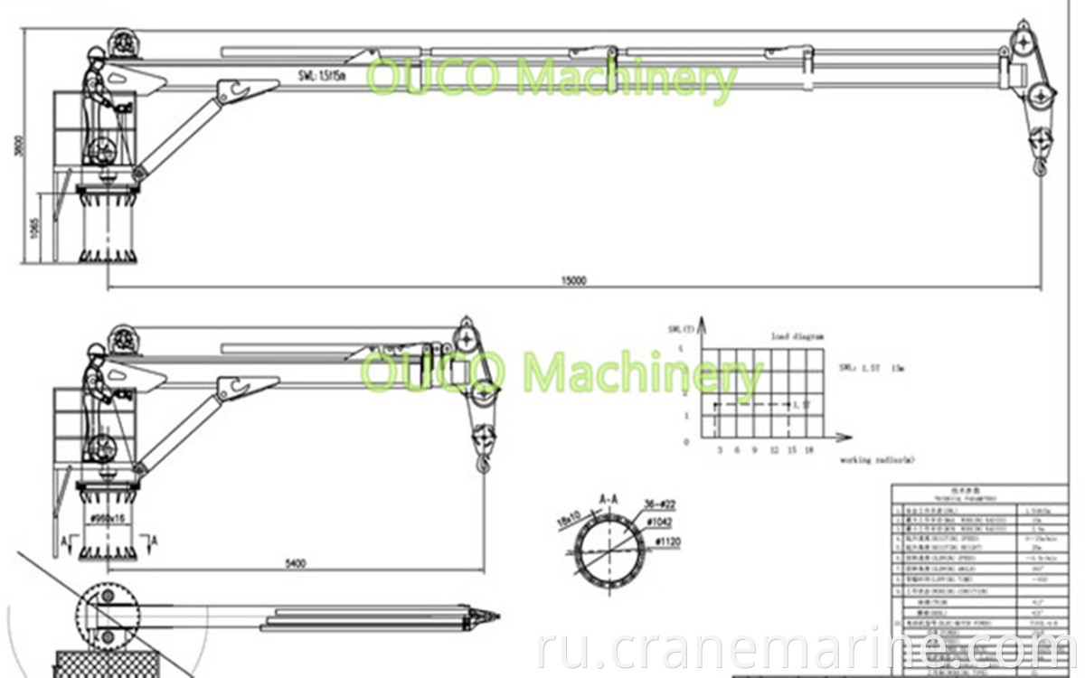 marine crane GA